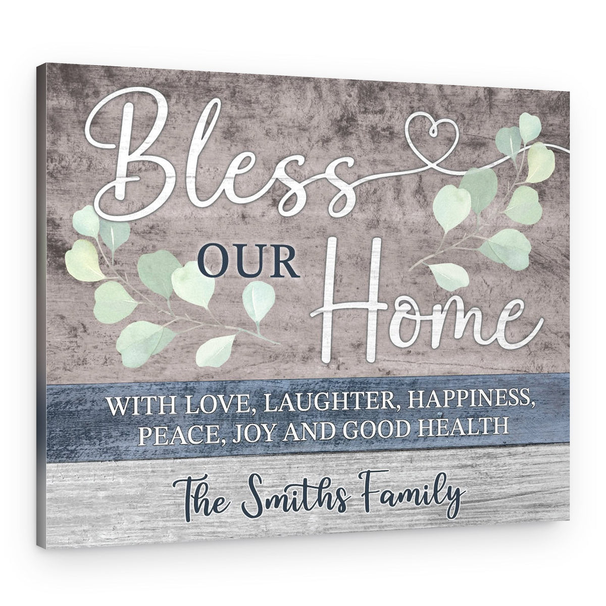 Bless Our Home Custom Canvas Print – Canvas Print