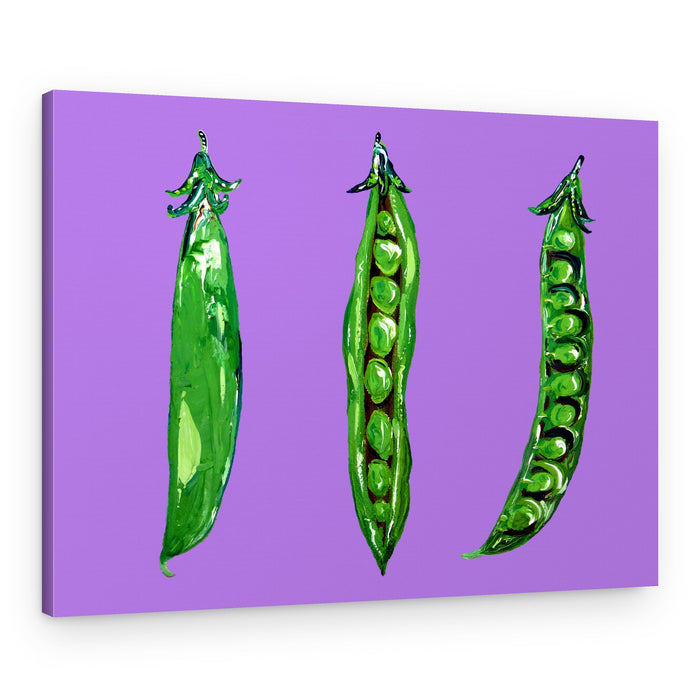 Vibrant Green Peas – Canvas Print