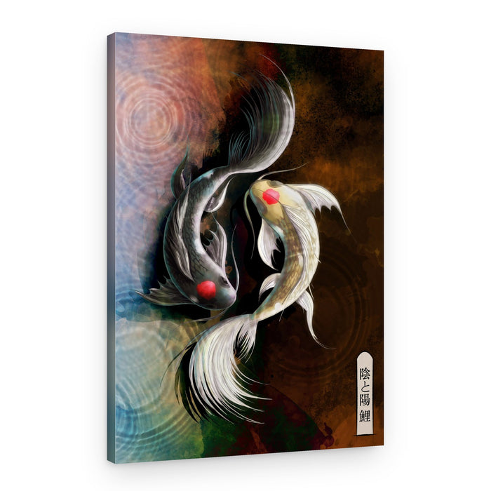 Yin Yang Koi Harmony – Canvas Print