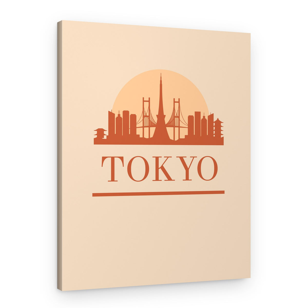 Tokyo City Sunset – Canvas Print
