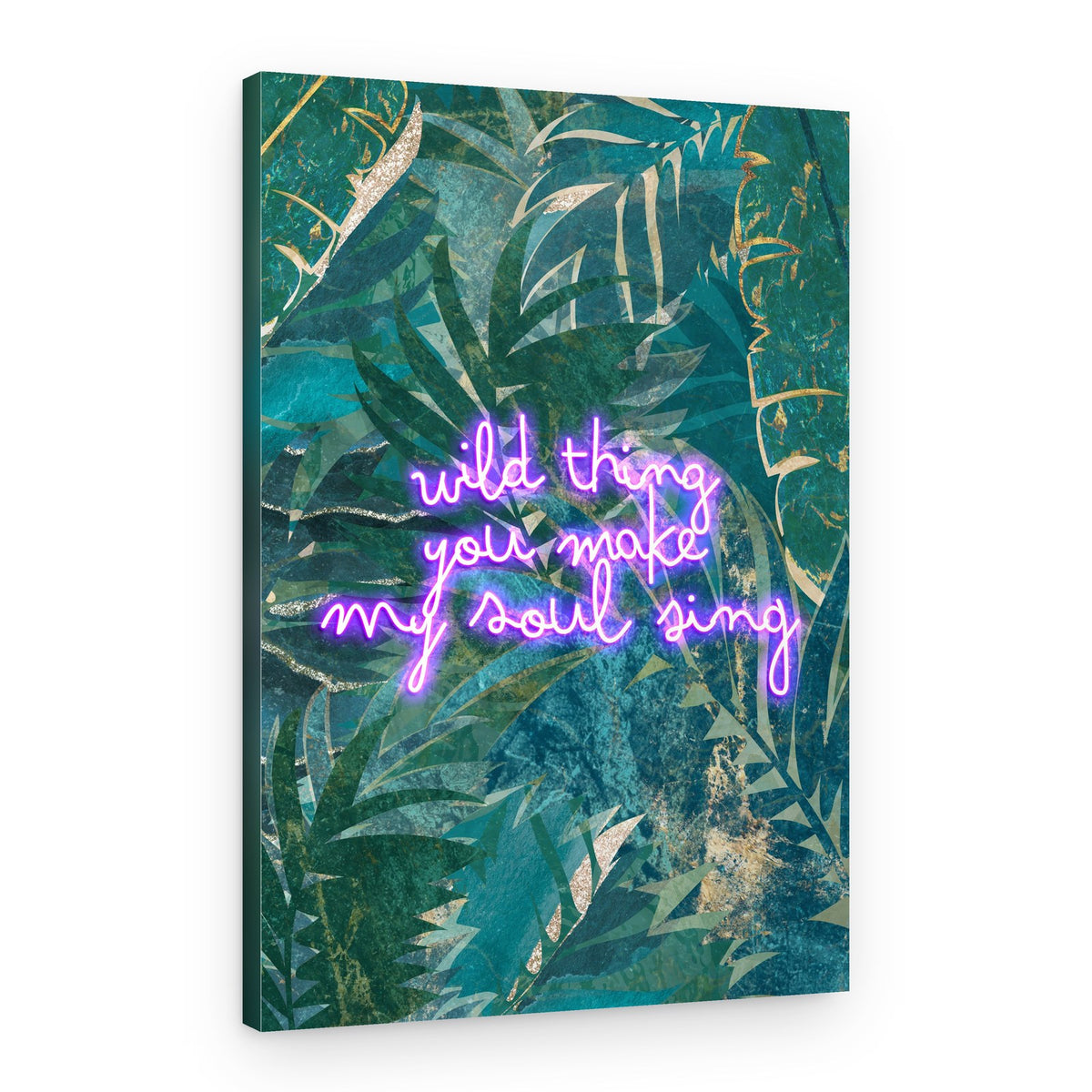 Wild Thing Neon Jungle – Canvas Print