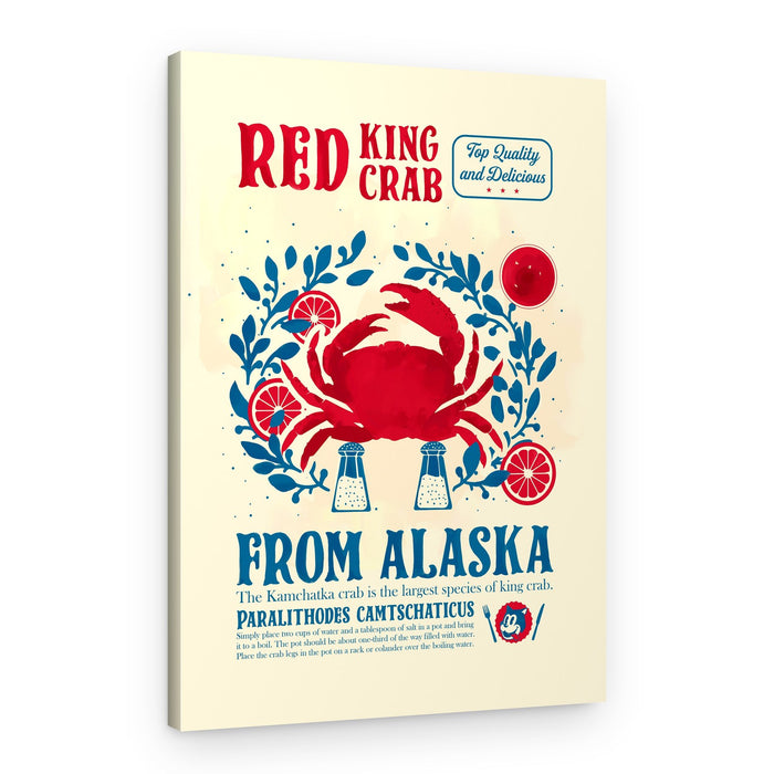 Alaskan Red King Crab – Canvas Print