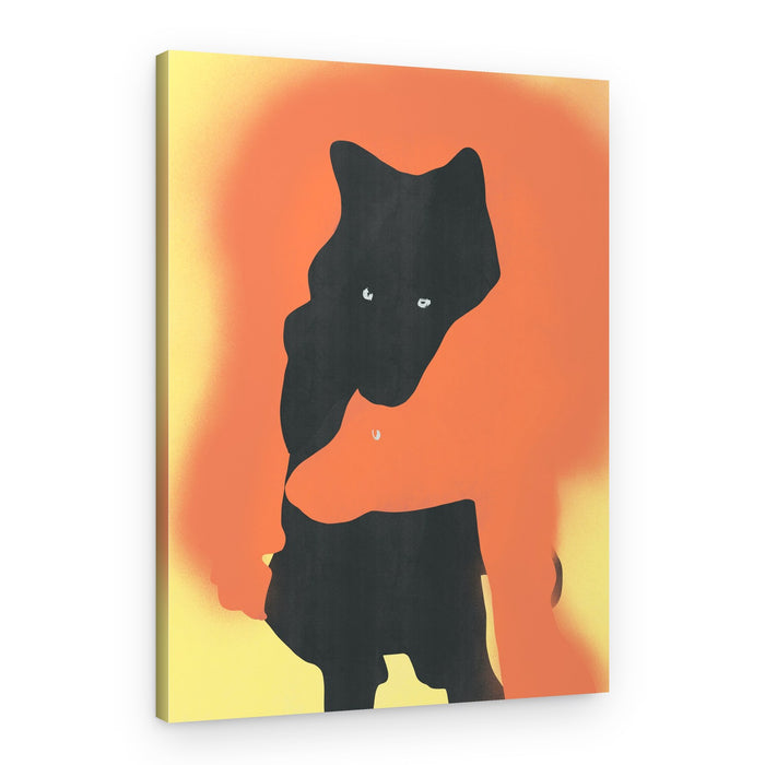 Abstract Animal Embrace – Canvas Print