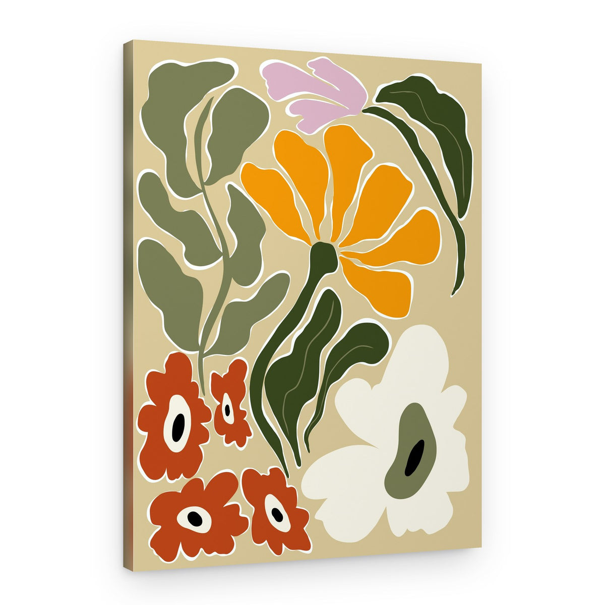 Modern Floral Abstract – Canvas Print