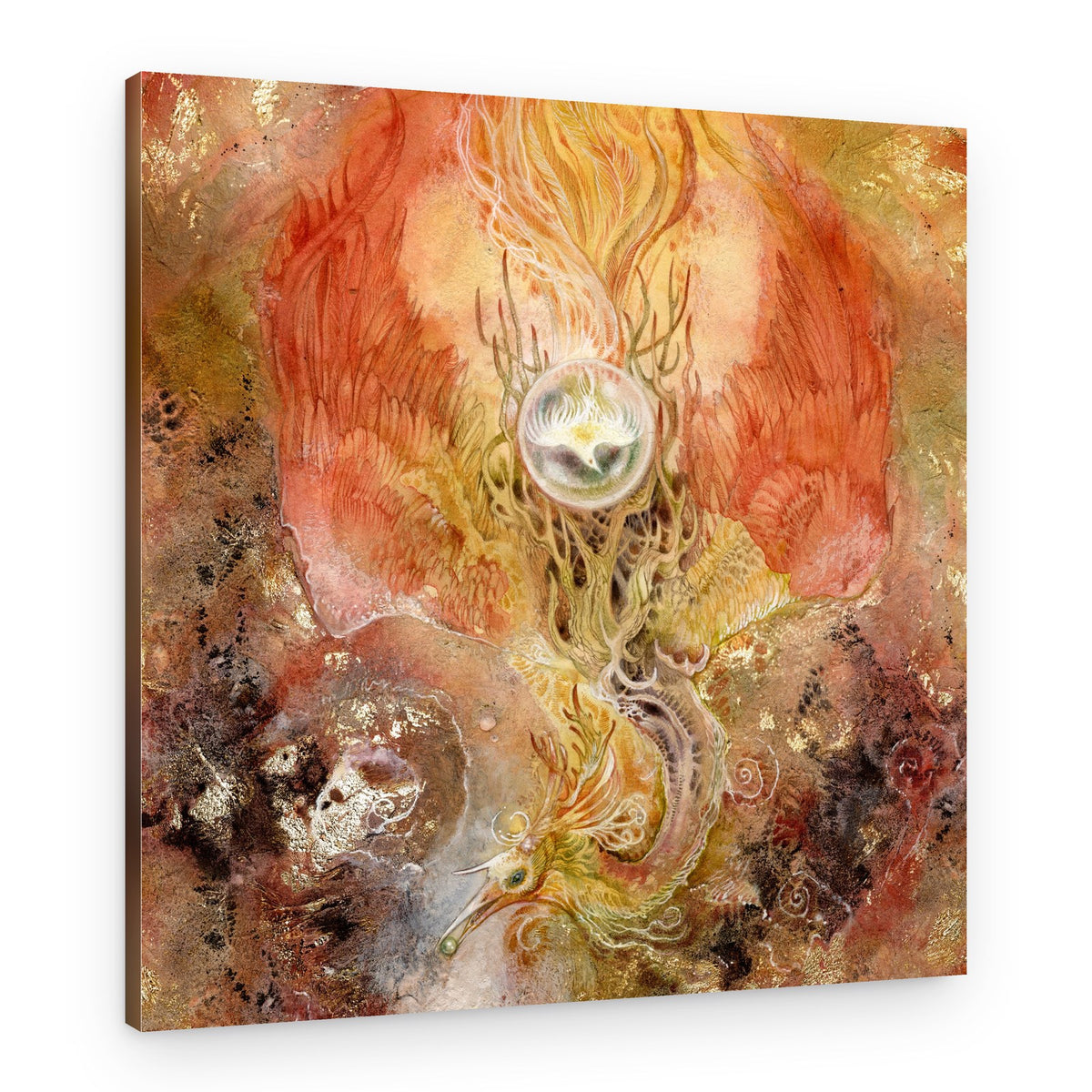 Enchanted Phoenix Seahorse – Canvas Print