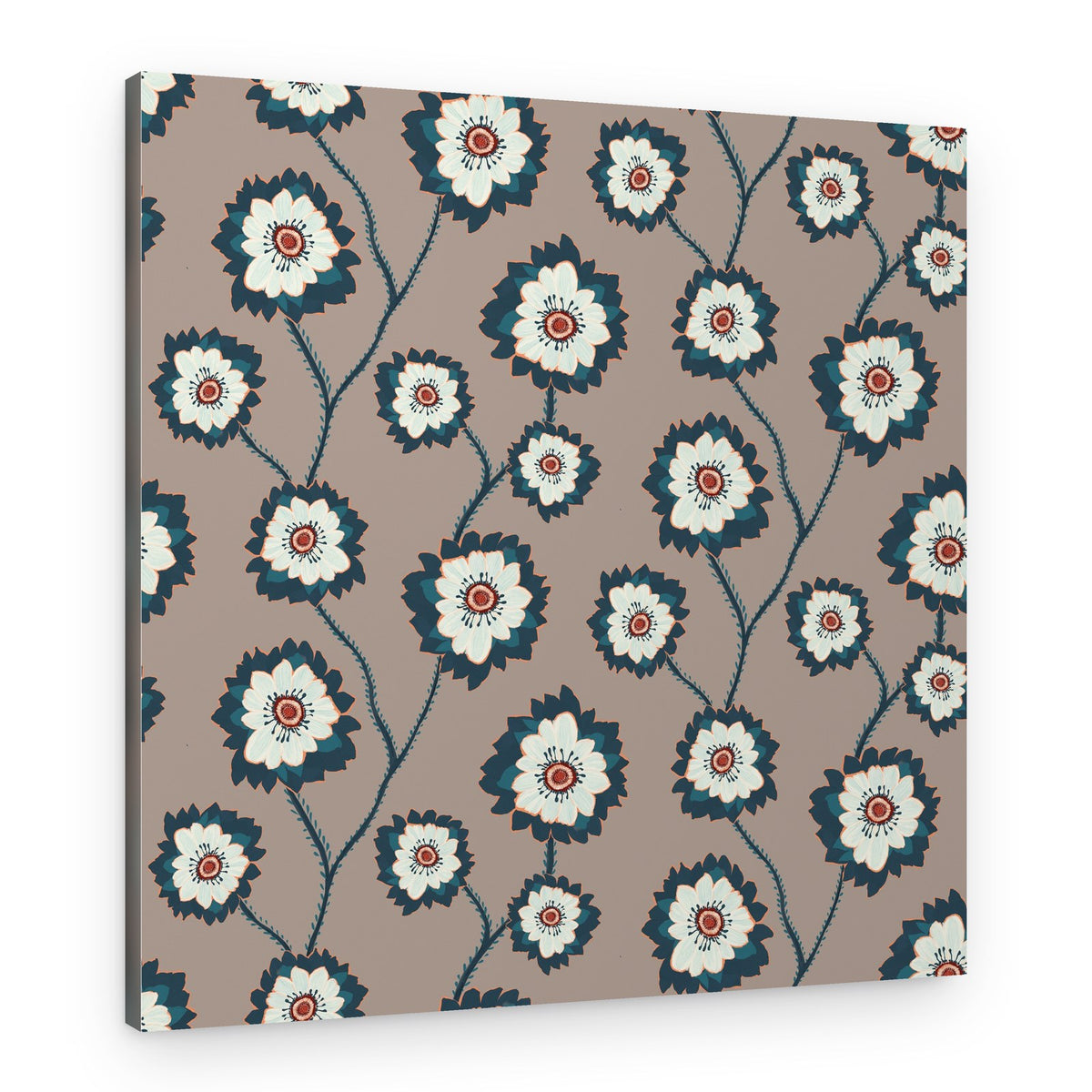 Elegant Vining Flowers – Canvas Print