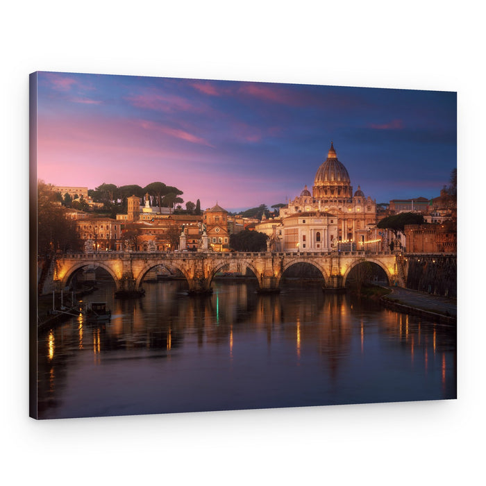 Rome Twilight Radiance – Canvas Print