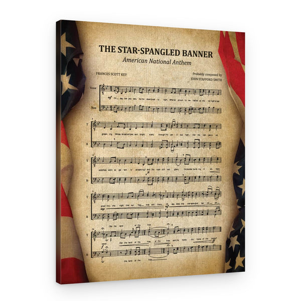 The Star Spangled Banner Patriotic Canvas Print