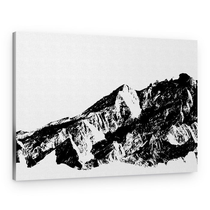Stark Mountain Peaks – Canvas Print