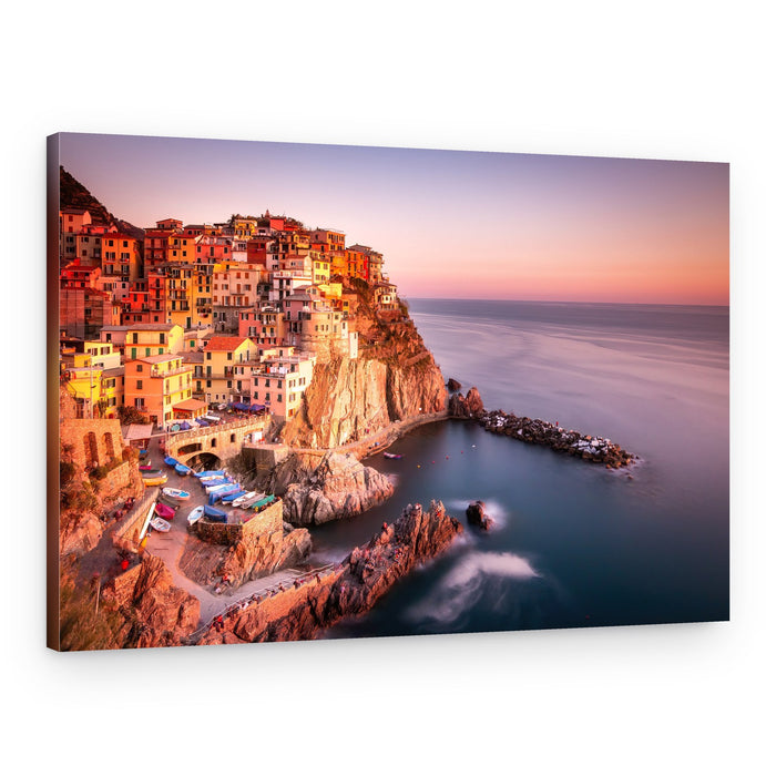 Colorful Italian Cliffside Village – Canvas Print