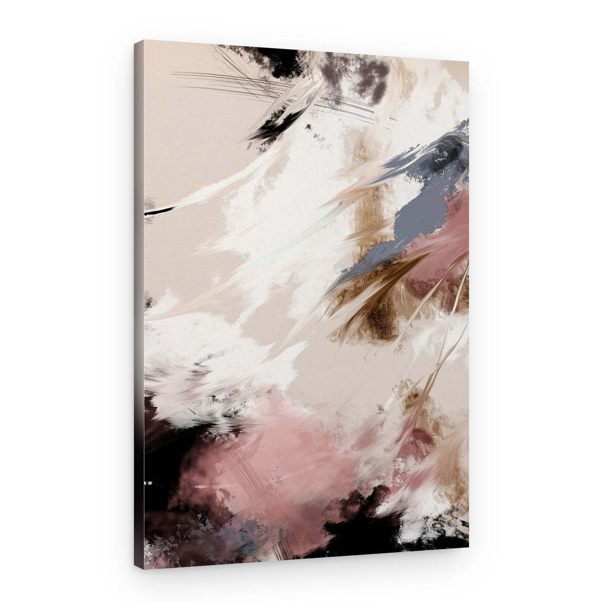 Abstract Brushstroke Flow – Canvas Print