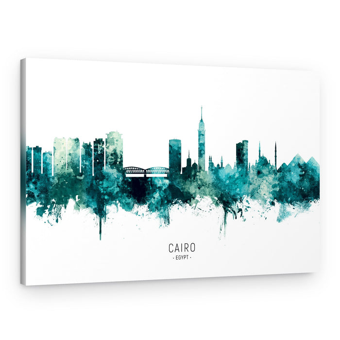 Watercolor Cairo Skyline – Canvas Print