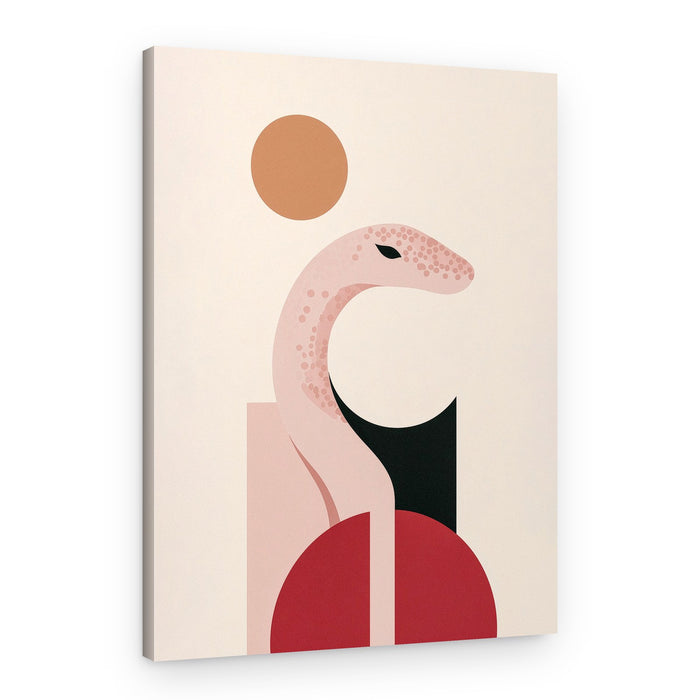 Geometric Desert Snake – Canvas Print