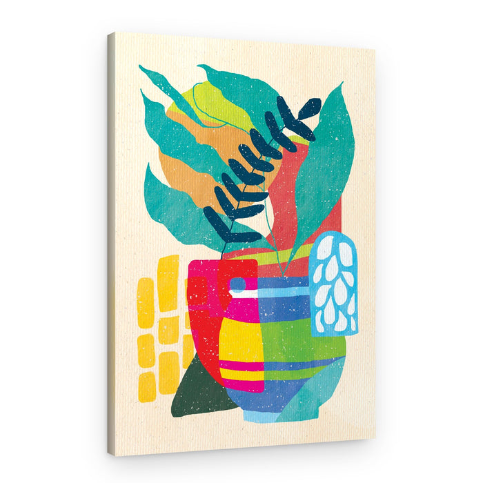 Vibrant Botanical Still Life – Canvas Print