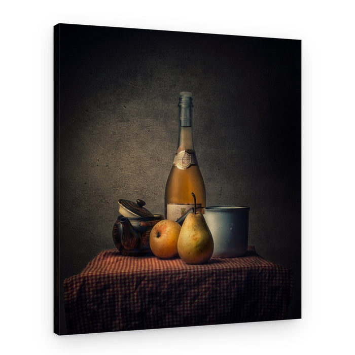 Rustic Table Still Life – Canvas Print