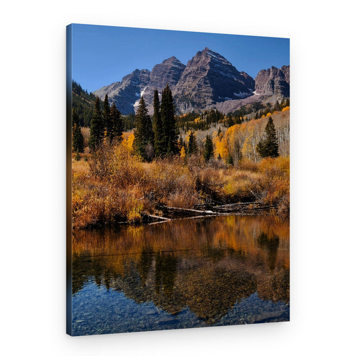Autumn Mountain Reflection – Canvas Print
