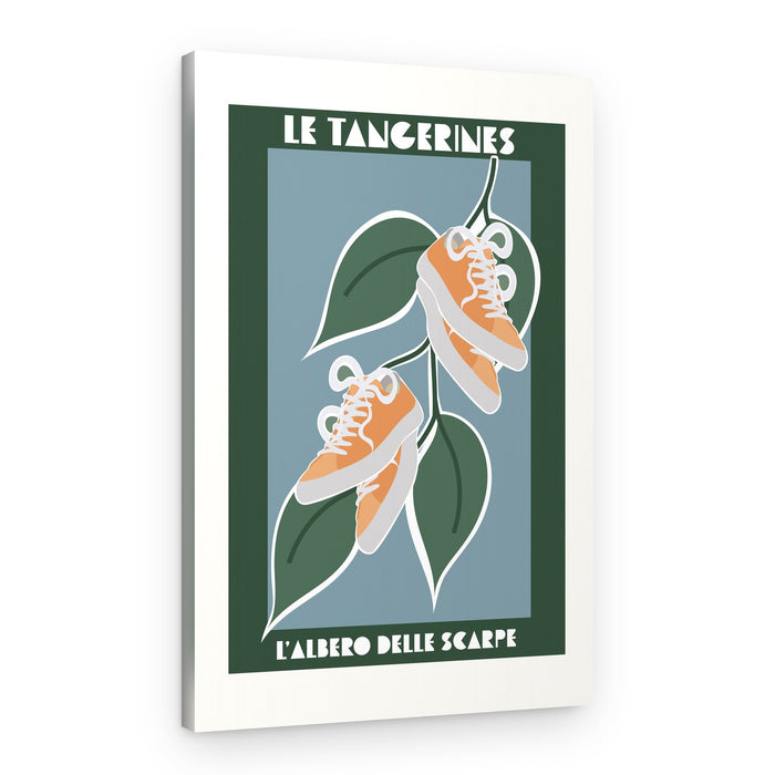 Orange Sneaker Tree – Canvas Print