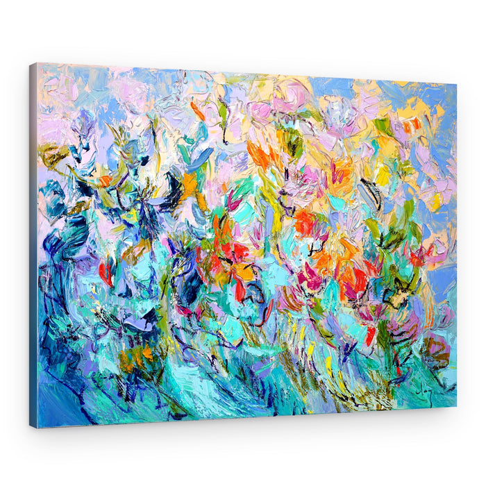 Radiant Floral Harmony – Canvas Print