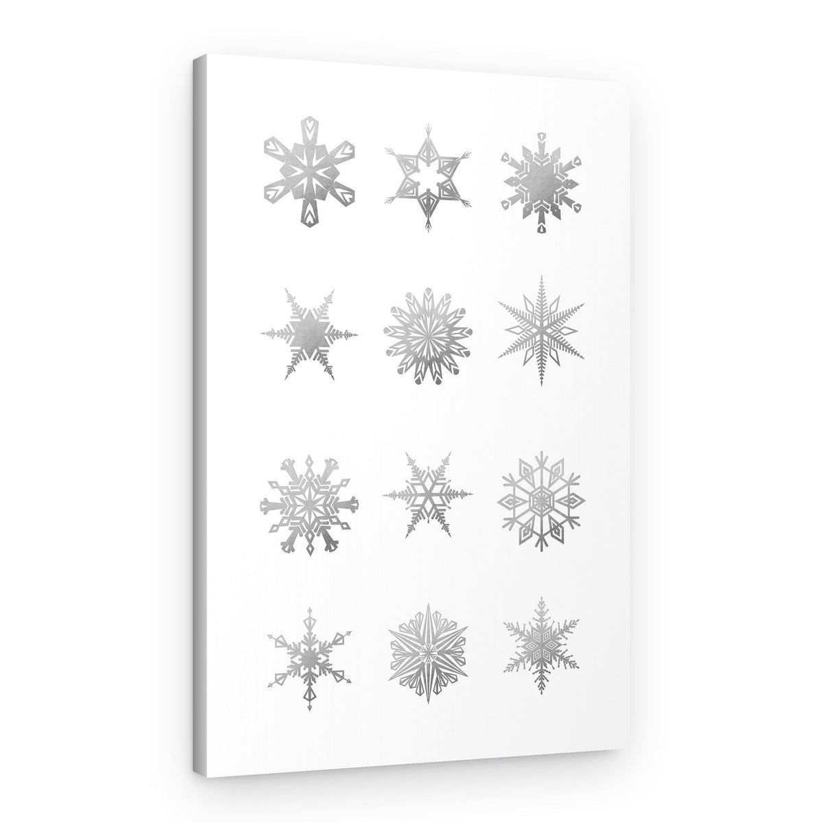 Elegant Winter Snowflakes – Canvas Print