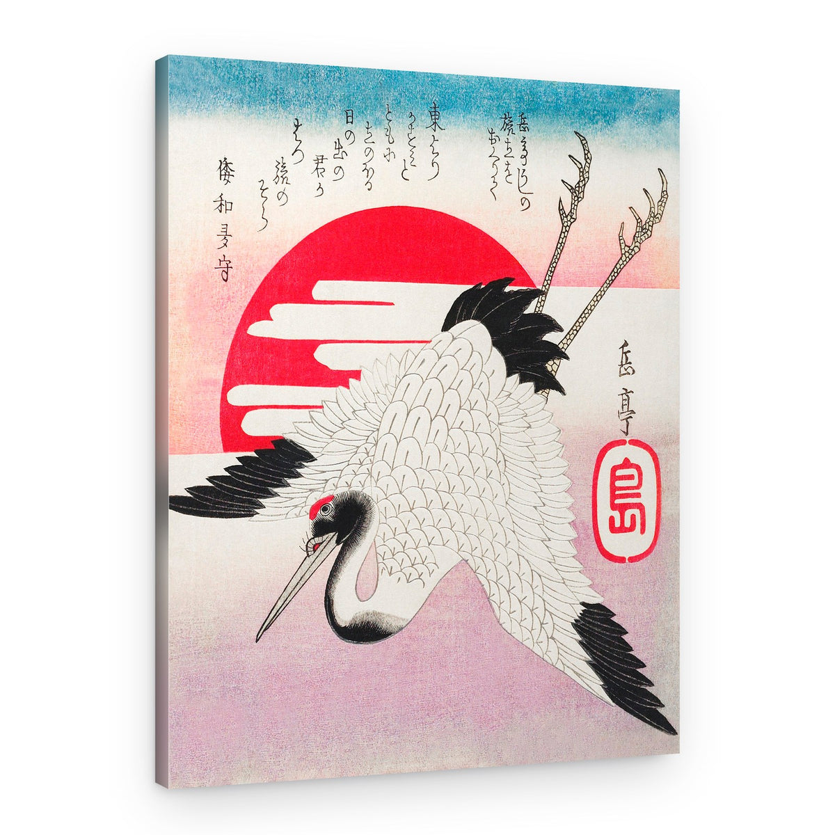 Japanese Flying Crane (1900) – Canvas Print