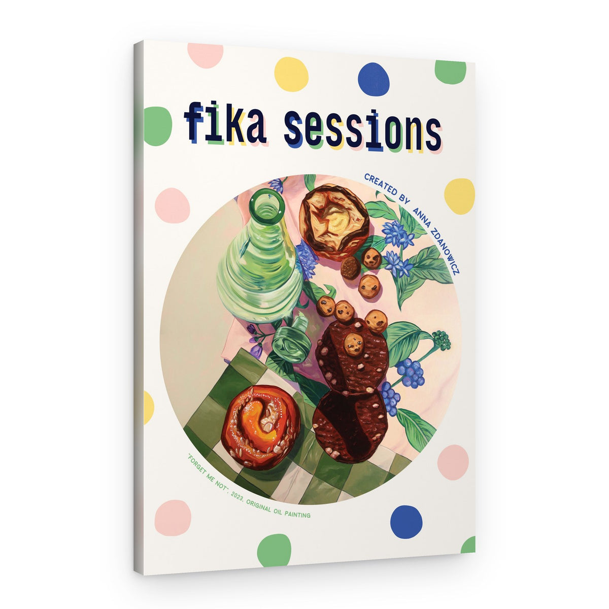 Fika Coffee and Sweets – Canvas Print