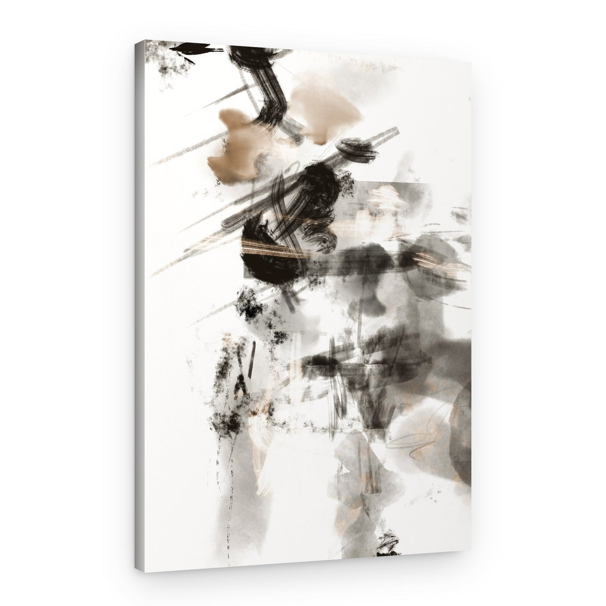 Expressive Abstract Strokes – Canvas Print