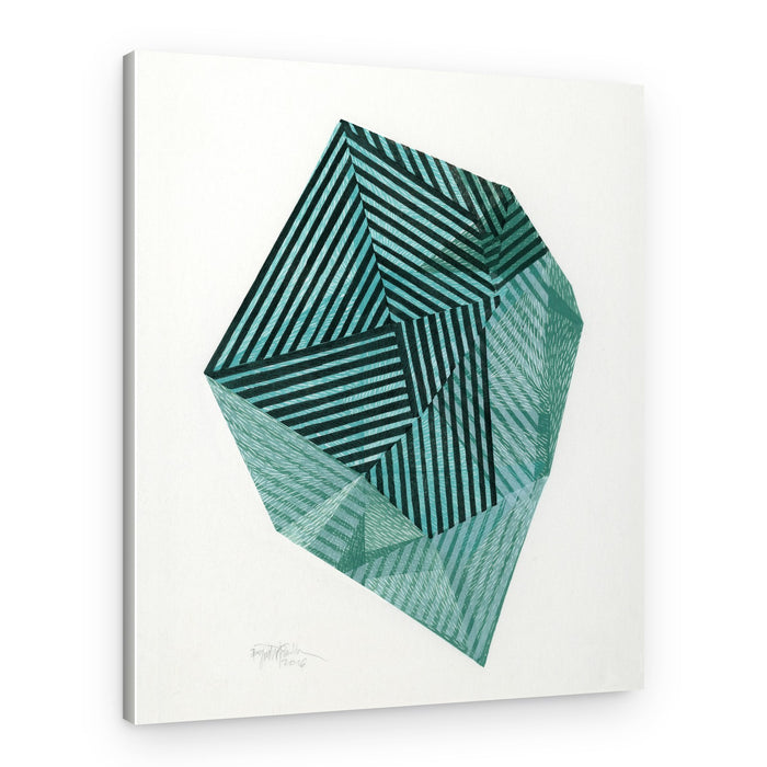 Dynamic Striped Geometry – Canvas Print