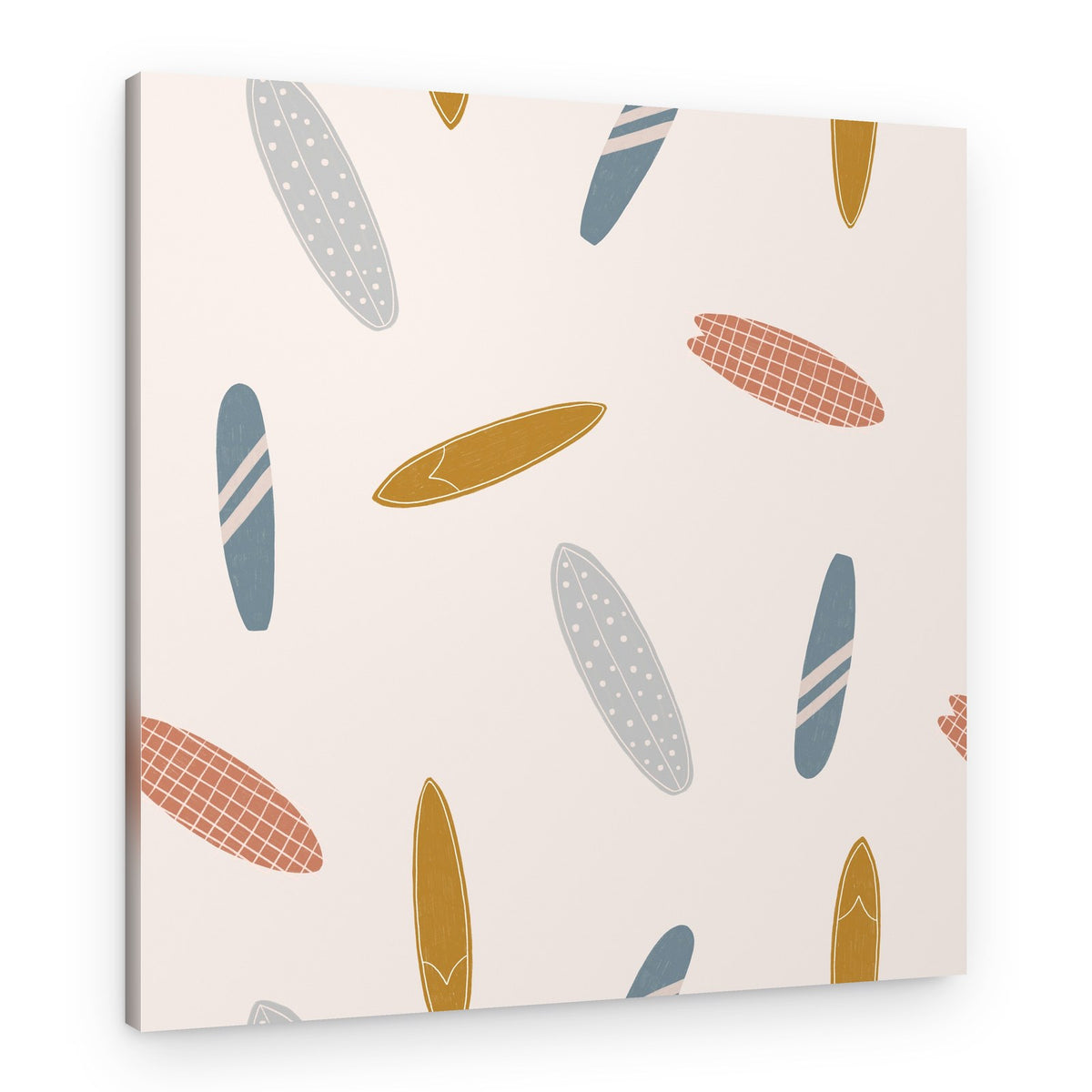 Retro Surfboard Pattern – Canvas Print