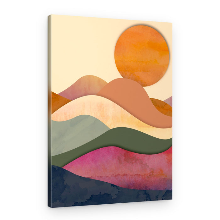Layered Desert Hills – Canvas Print