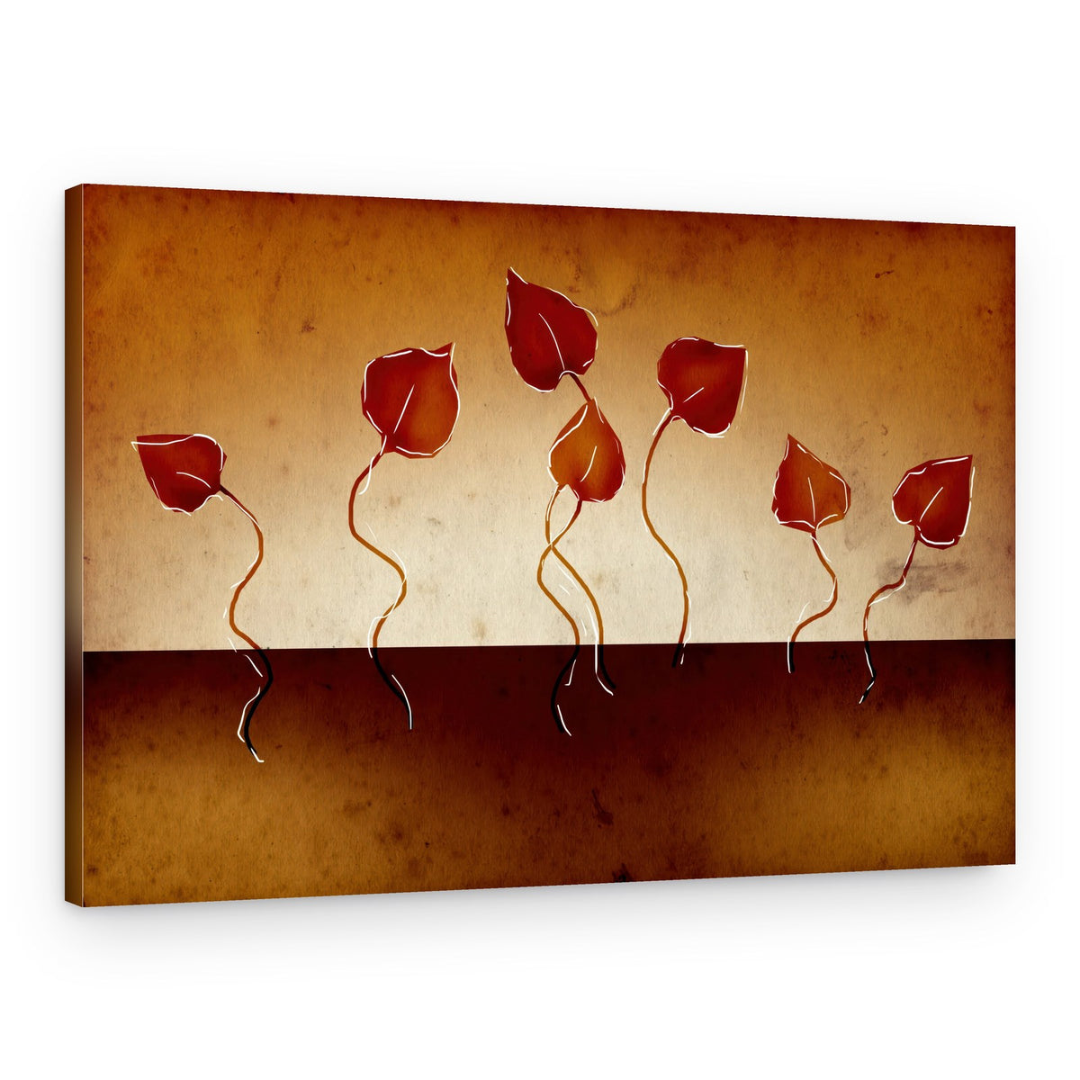 Dancing Red Leaves – Canvas Print