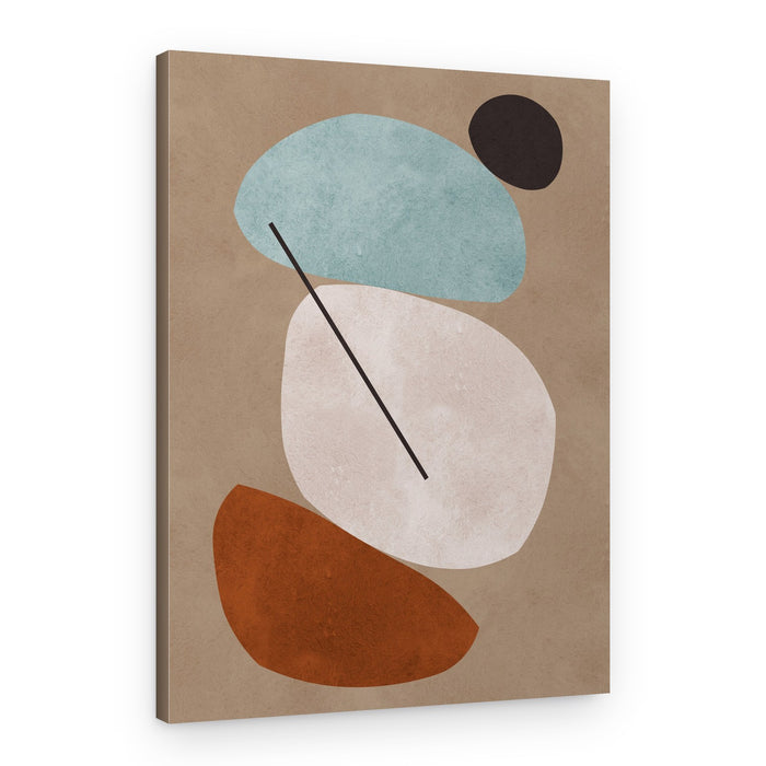 Balanced Earthy Shapes – Canvas Print