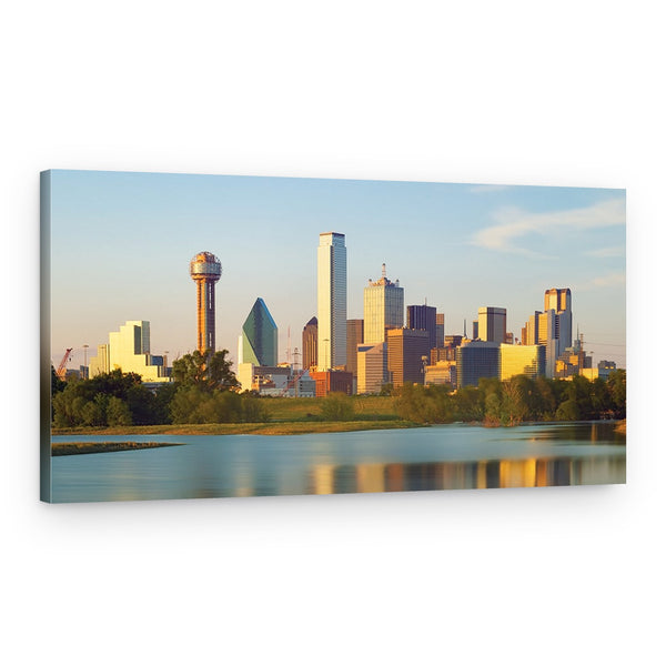 Texas Dallas Skyline Canvas Wall Art Collection B