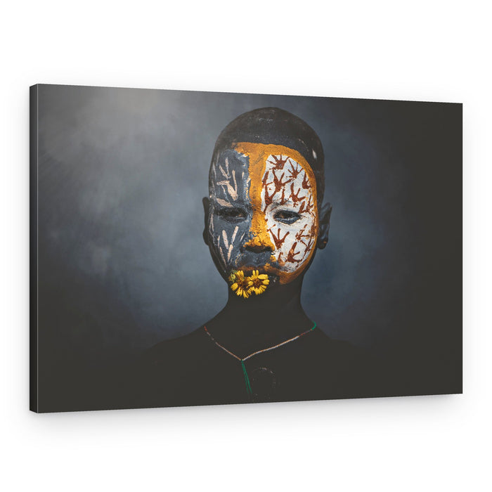 Child With Face Paint – Canvas Print