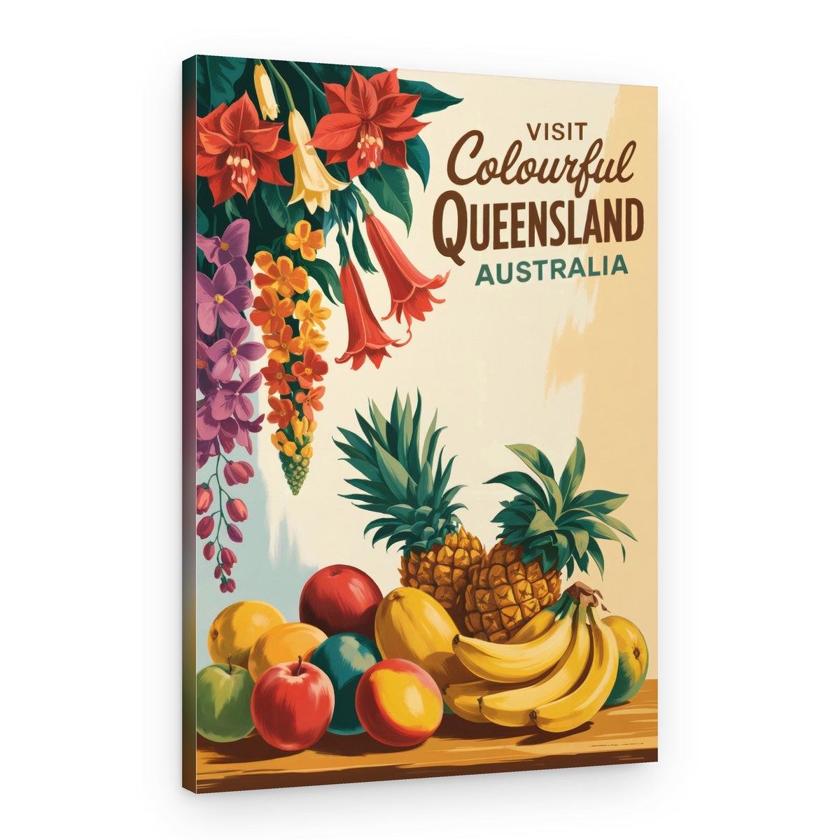 Queensland Tropical Fruit and Flowers – Canvas Print