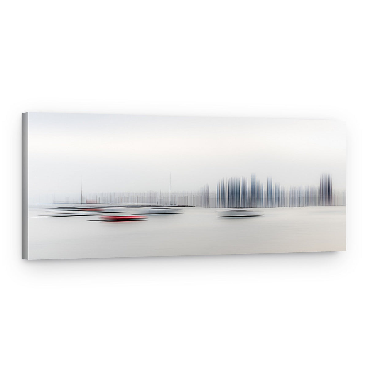 Blurred City Marina – Canvas Print