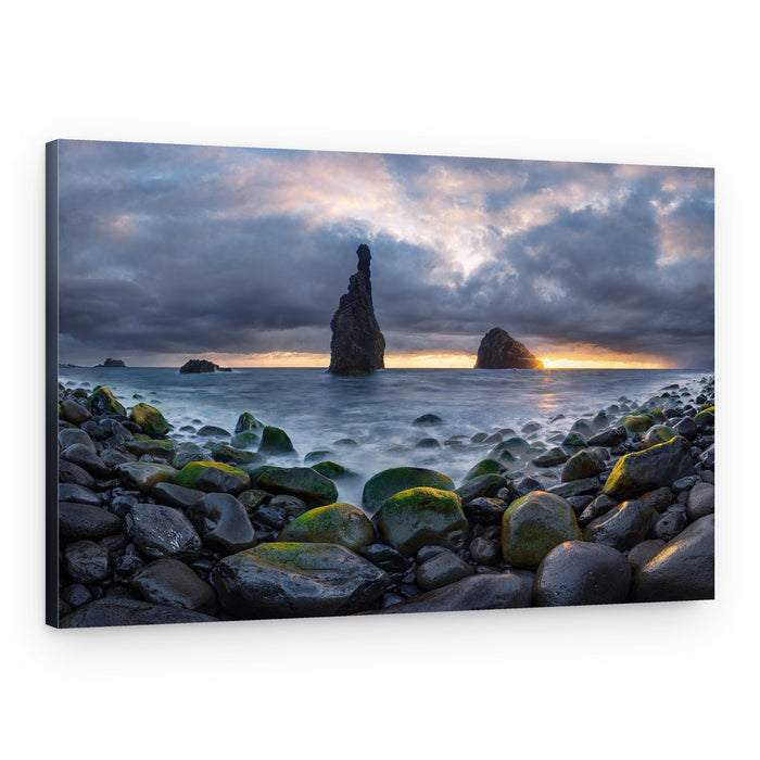 Dramatic Sea Stack Sunset – Canvas Print