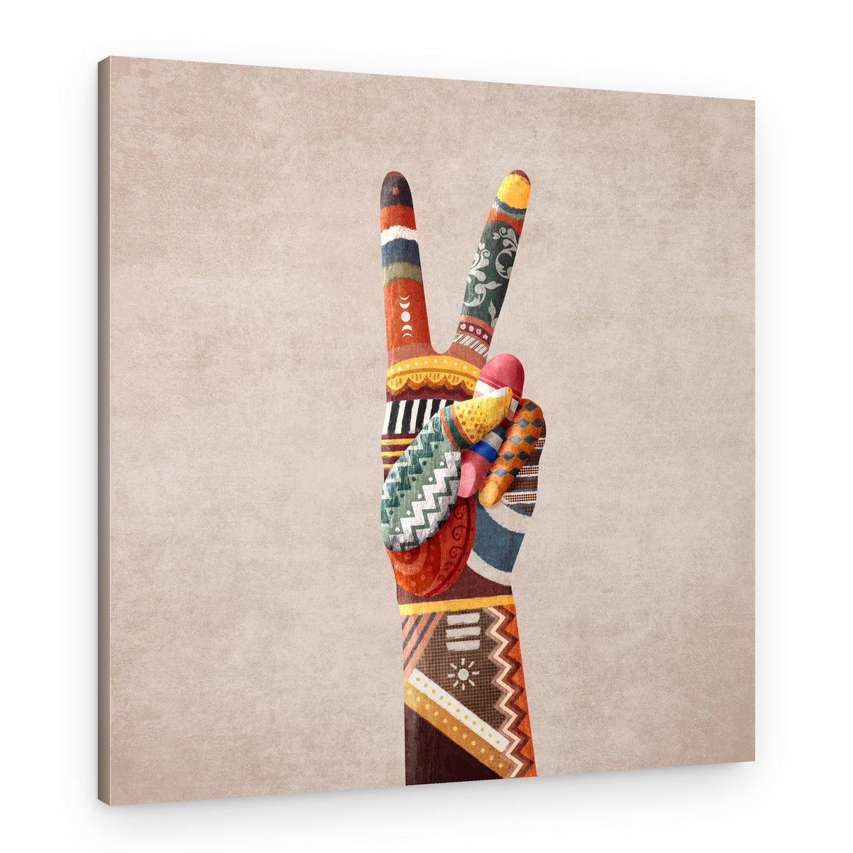 Patchwork Peace – Canvas Print