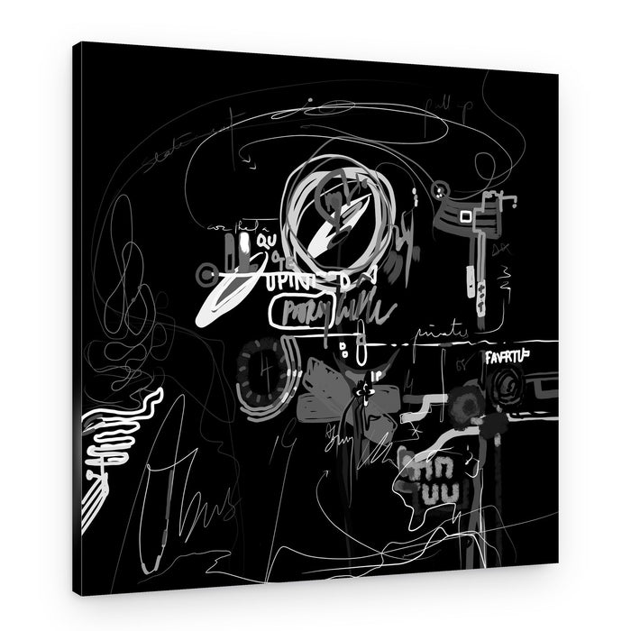 Cryptic Urban Lines – Canvas Print