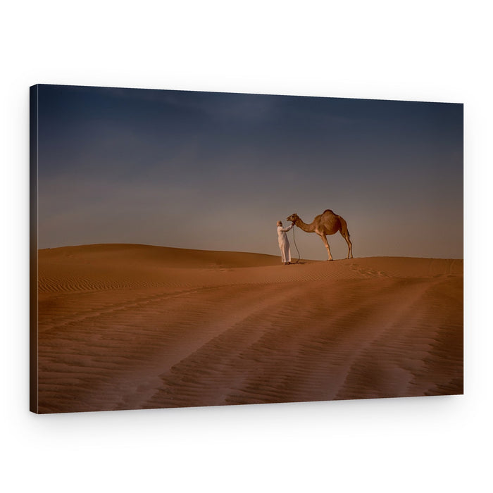 Golden Desert Journey – Canvas Print