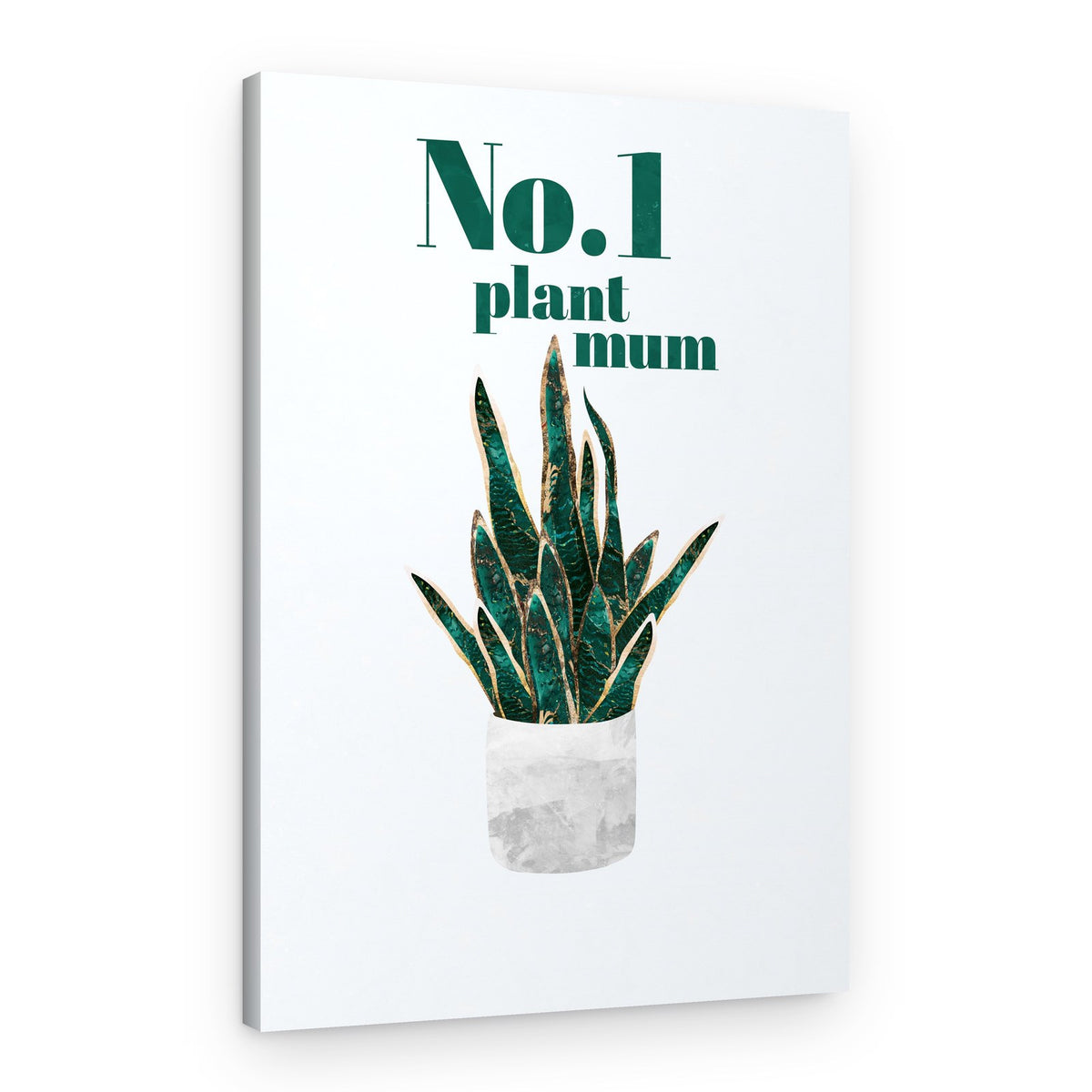 No 1 Plant Mum – Canvas Print
