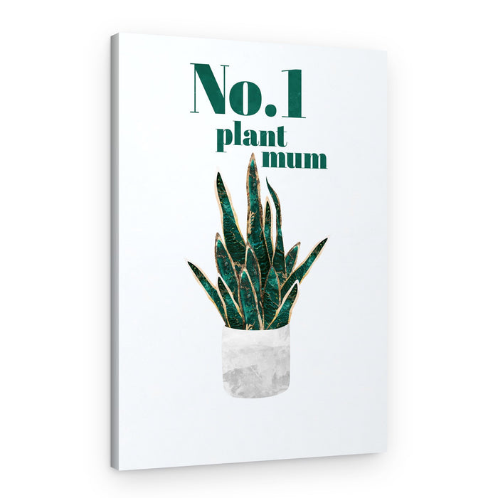 No 1 Plant Mum – Canvas Print