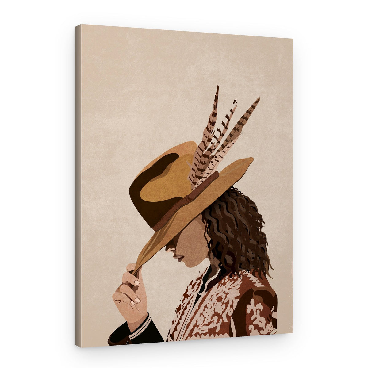 Feathered Elegance – Canvas Print