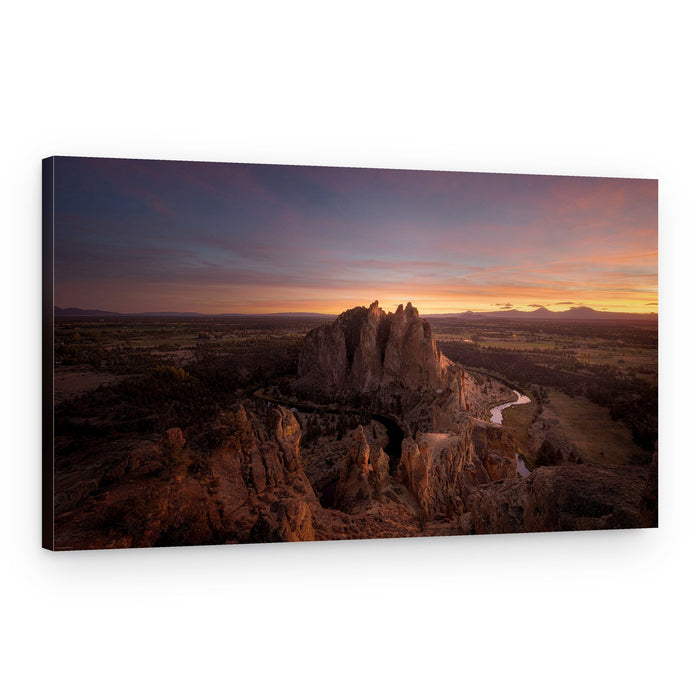 Golden Hour Canyon Vista – Canvas Print