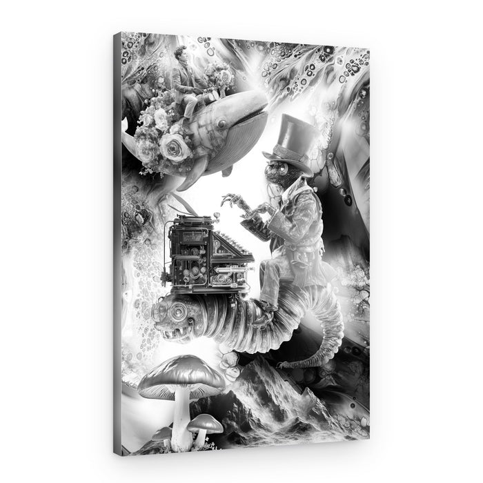 Whimsical Writer's Journey – Canvas Print