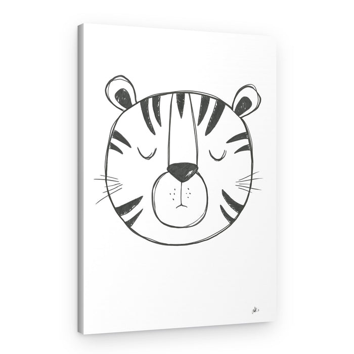 Cute Sleeping Tiger – Canvas Print