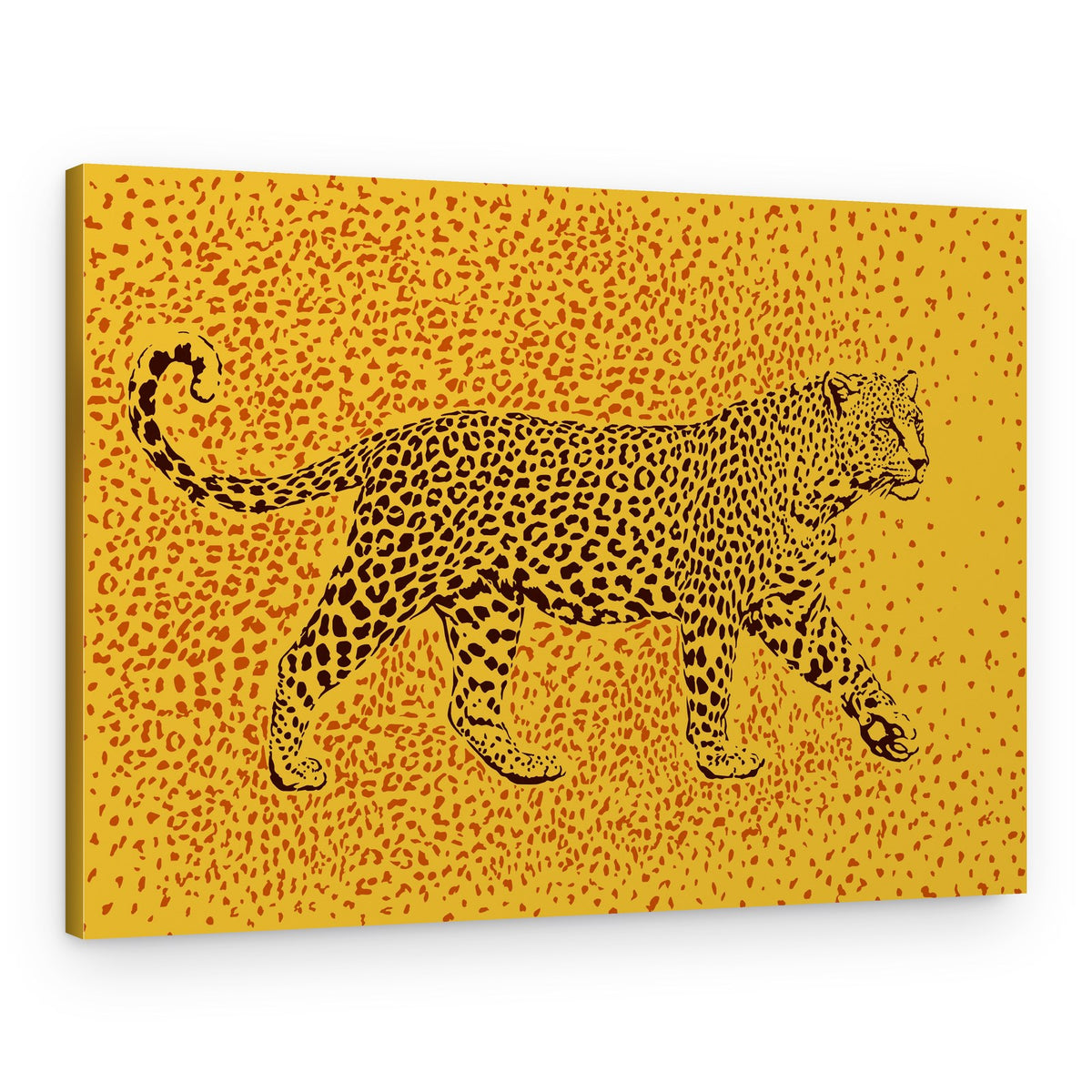 Golden Spotted Leopard – Canvas Print