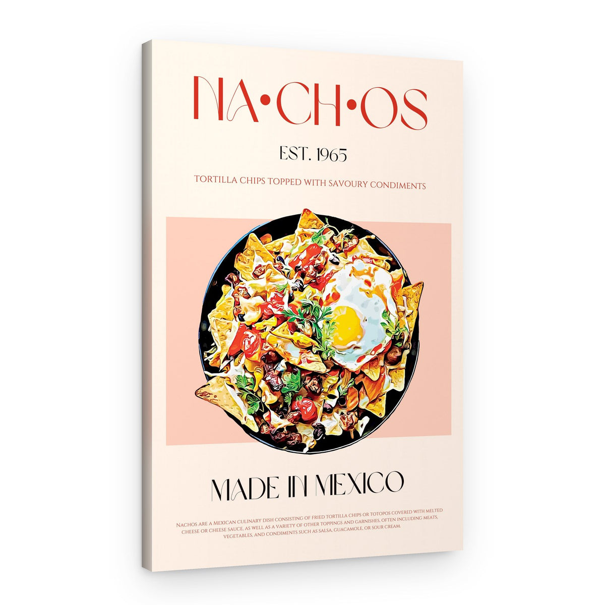 Delicious Mexican Nachos – Canvas Print