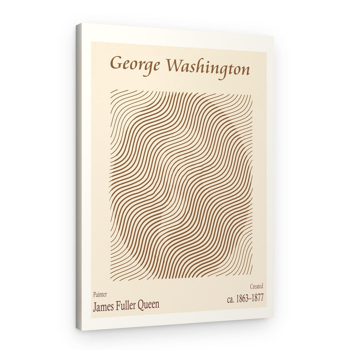Optical Illusion George Washington – Canvas Print