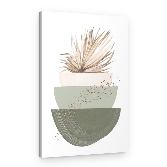 Neutral Desert Plant Stack – Canvas Print