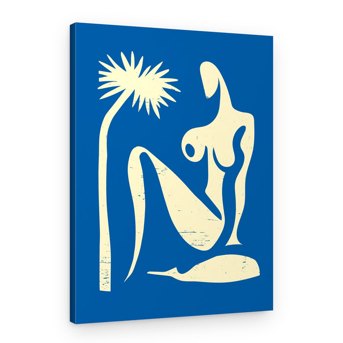 Tropical Nude Woman – Canvas Print